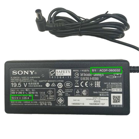 (image for) Charger Sony KDL-32R303C KDL32R303C Adapter 19.5V 3.05A 60W